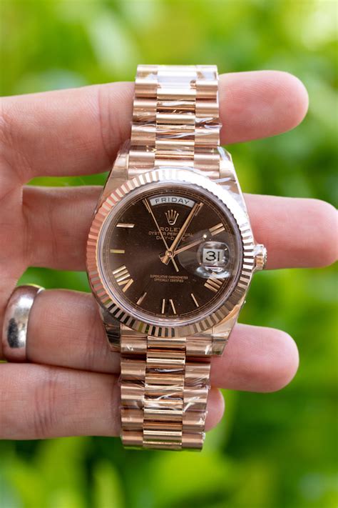 rolex presidential chocolate face|the rolex president.